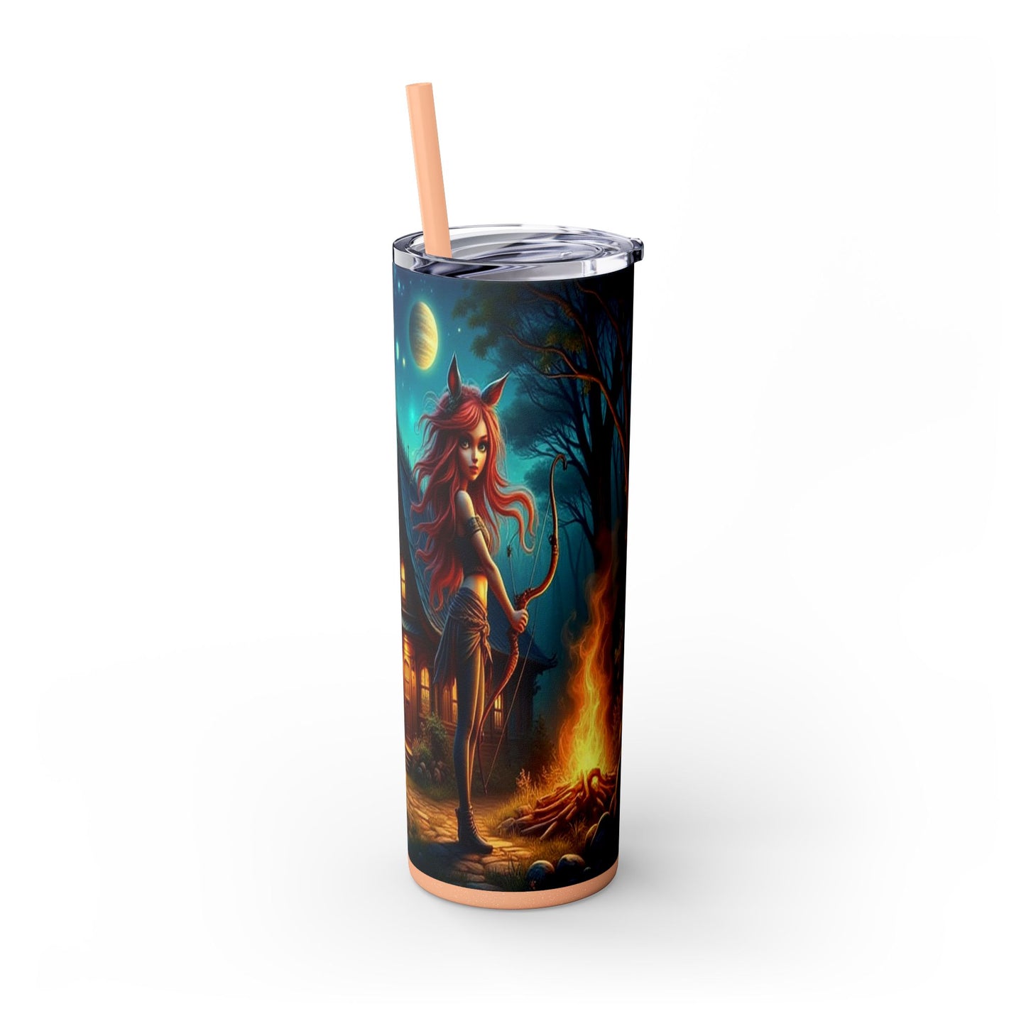 Zodiac Sagittarius Tumbler with Straw, 20oz