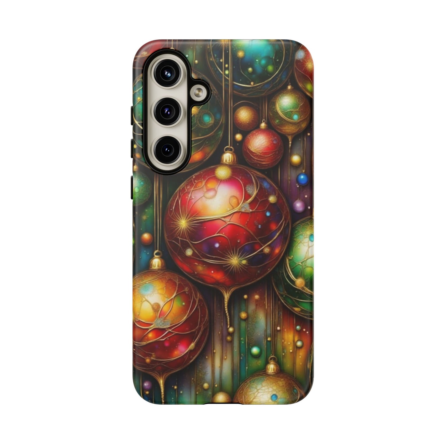 Colorful Holiday Phone Case, Festive Smartphone Cover, Christmas Gift, Artistic Phone Protector, Unique Holiday Accessory
