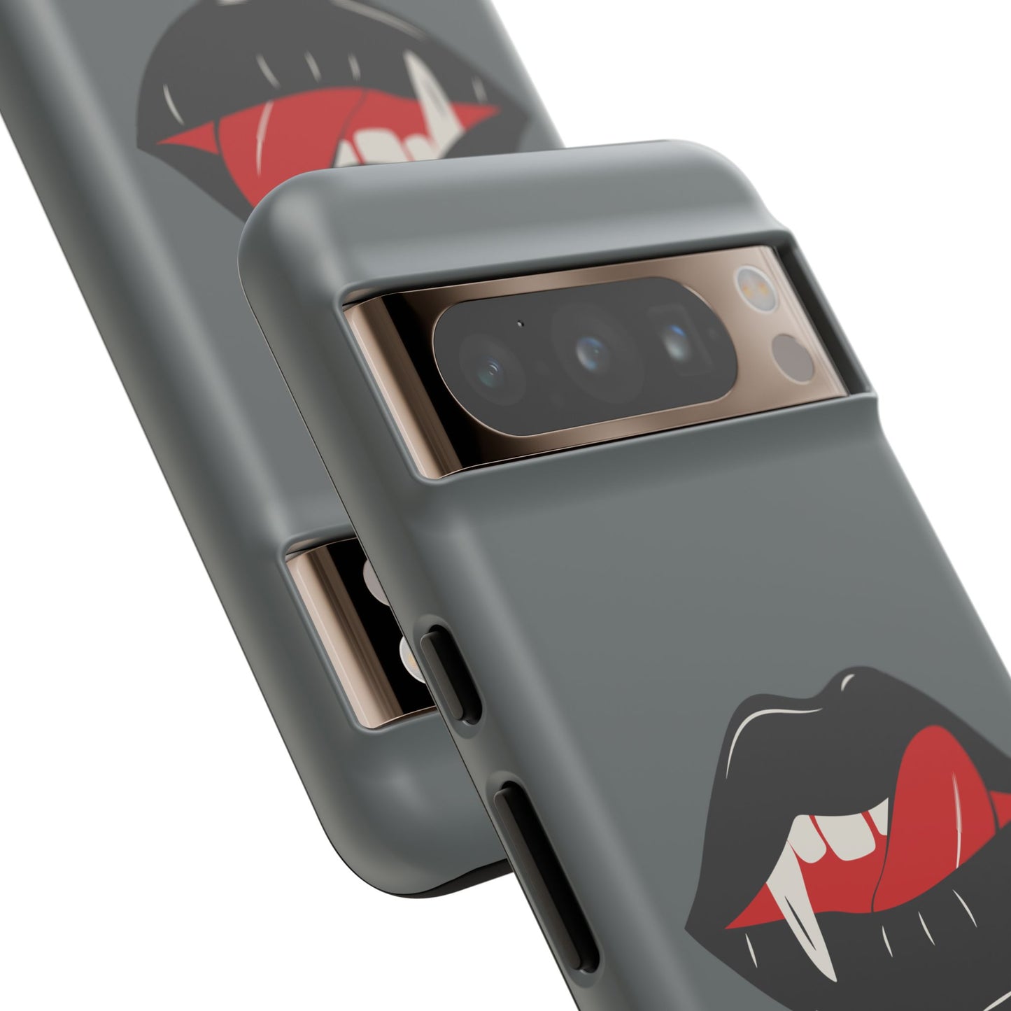 Vampire Lip Phone Case, Edgy Tech Accessories, Halloween Gifts, Goth Aesthetic, Quirky Cell Phone Cover