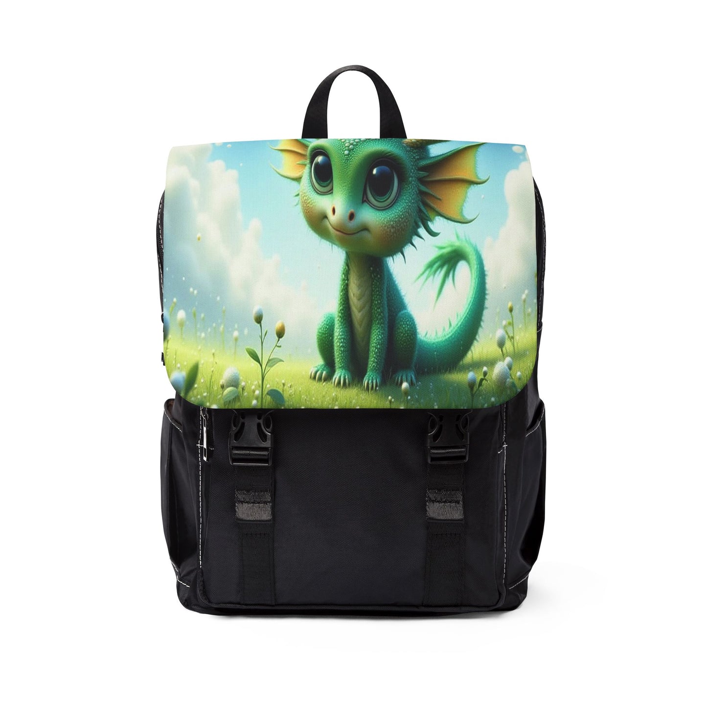 Whimsical Dragon Backpack, Cute Cartoon Bag for Kids, Shoulder Pack for School, Gifts for Little Adventurers, Fantasy-Themed Accessories