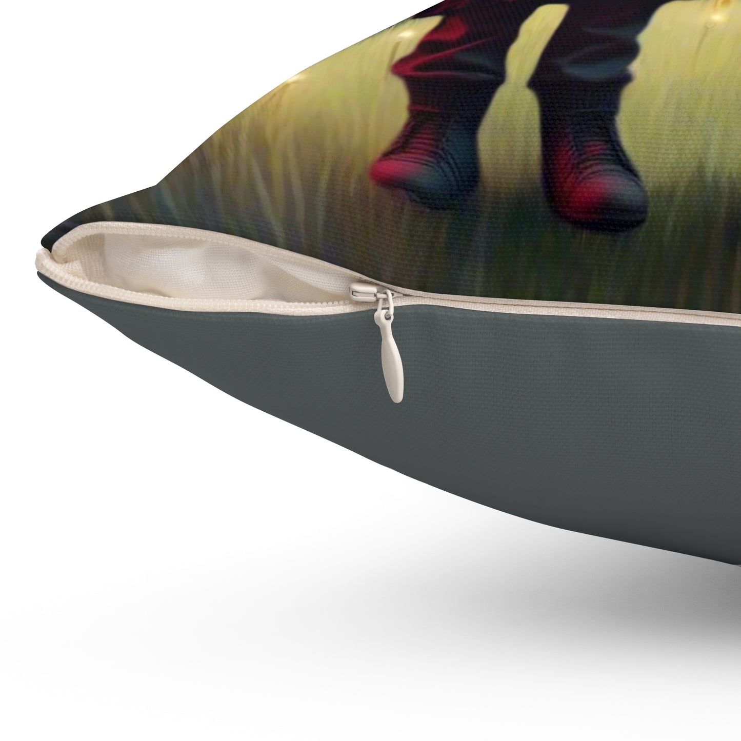 Gothic Creepy Square Pillow, Decorative Cushion, Spooky Home Decor, Cozy Fall Vibes, Witchy Gift Idea, Timmy and Tina