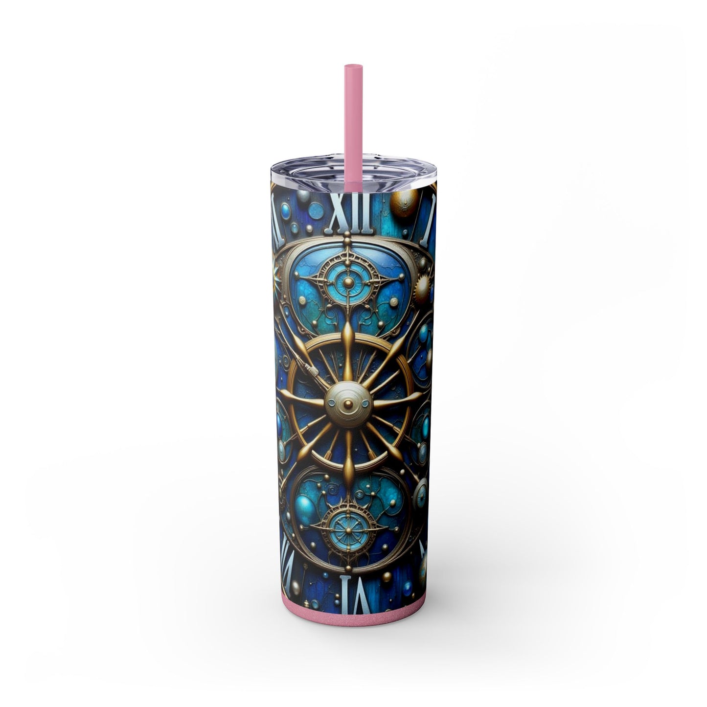 Galactic Skinny Tumbler | 20oz | Cosmic Drinkware, Celestial Design, Astronomy Gift, Party Favors, Starry Night Tumbler