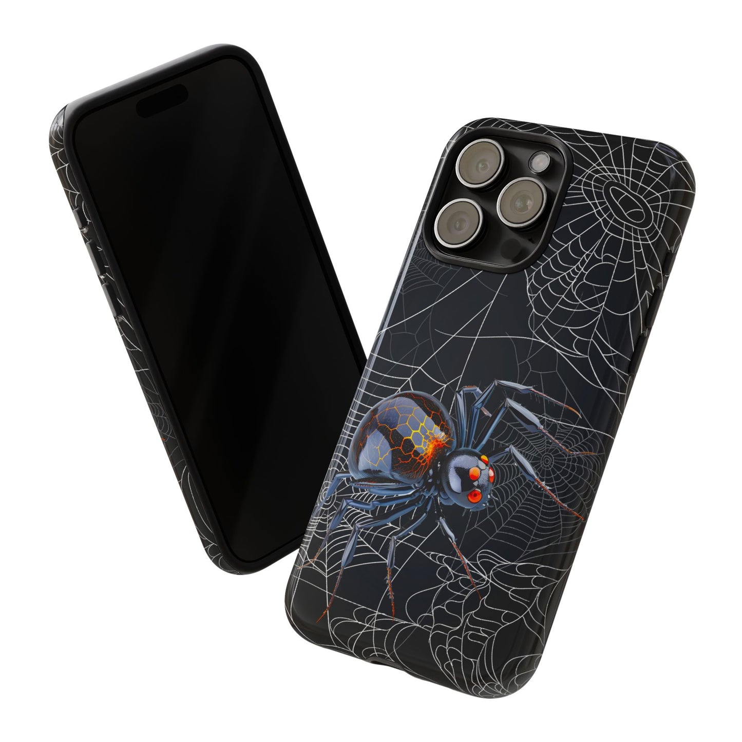 Spider Web Phone Case - Tough Cases for Halloween, Spooky Decor, Gift for Teens, Gothic Style, Unique Customizable Covers
