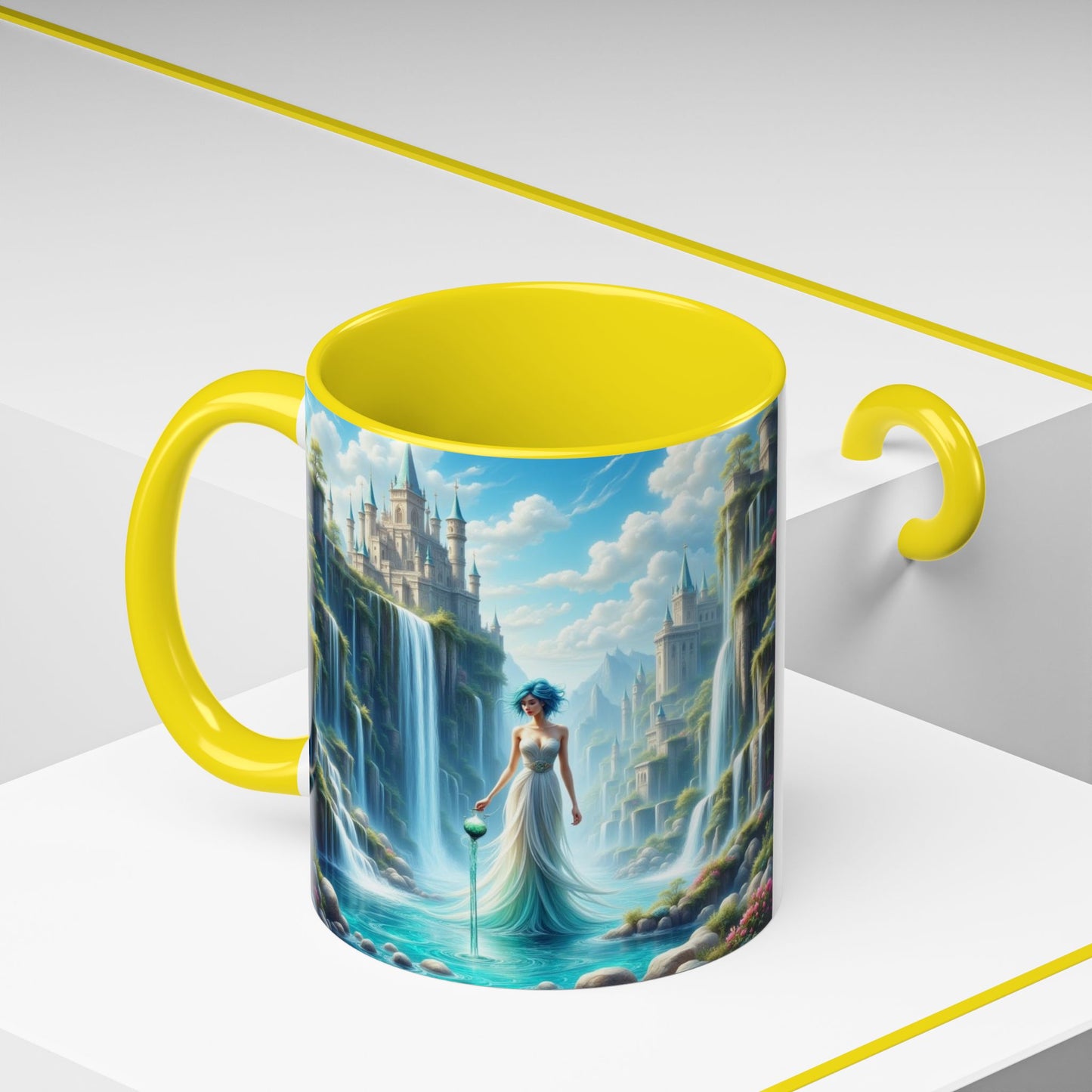 Astrology Aquarius, Accent Coffee Mug - 11oz and 15oz