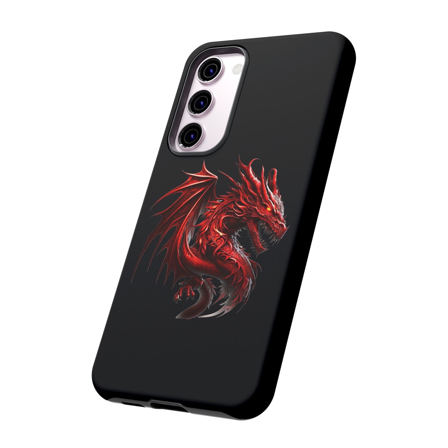 Red Dragon Phone Case, Fantasy Case, Tough Phone Cover, Gift for Gamers, Dragon Lover, Unique Mobile Accessory