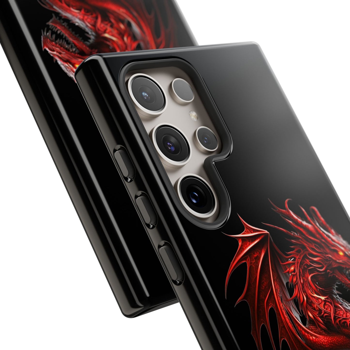 Red Dragon Phone Case, Fantasy Case, Tough Phone Cover, Gift for Gamers, Dragon Lover, Unique Mobile Accessory