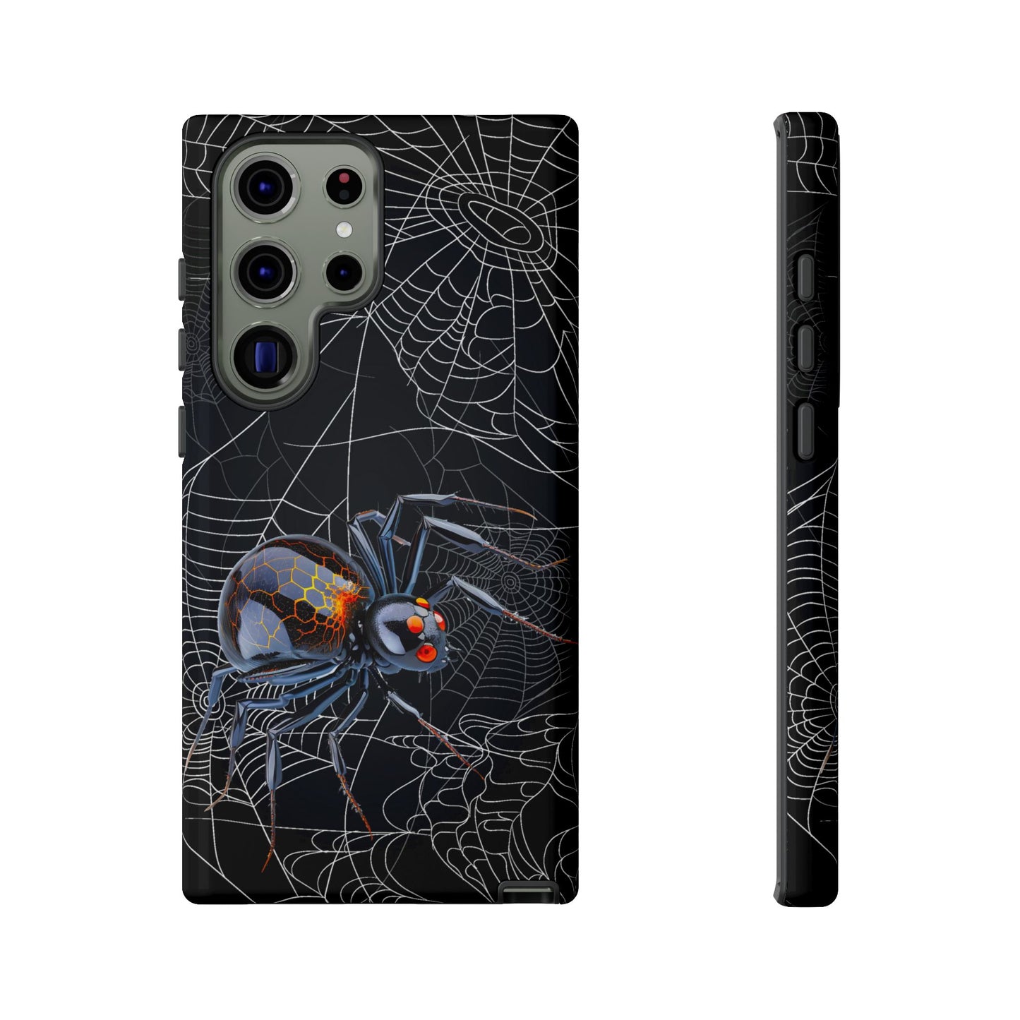 Spider Web Phone Case - Tough Cases for Halloween, Spooky Decor, Gift for Teens, Gothic Style, Unique Customizable Covers