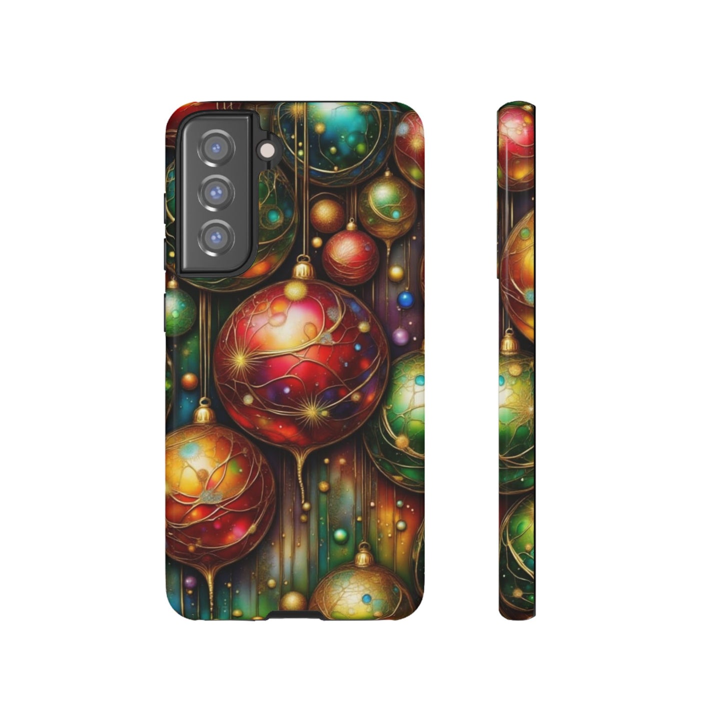 Colorful Holiday Phone Case, Festive Smartphone Cover, Christmas Gift, Artistic Phone Protector, Unique Holiday Accessory
