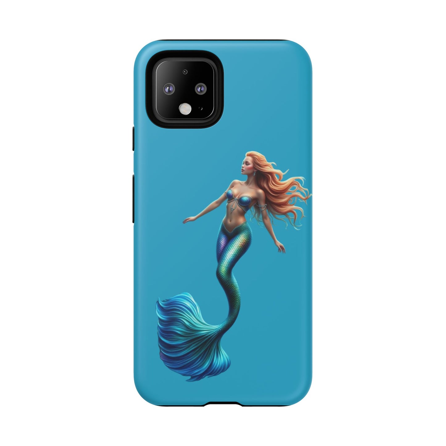 Mermaid Phone Case, Tough Phone Cover, Ocean Lover Gift, Cute Mermaid Accessory, Summer Vibes Case