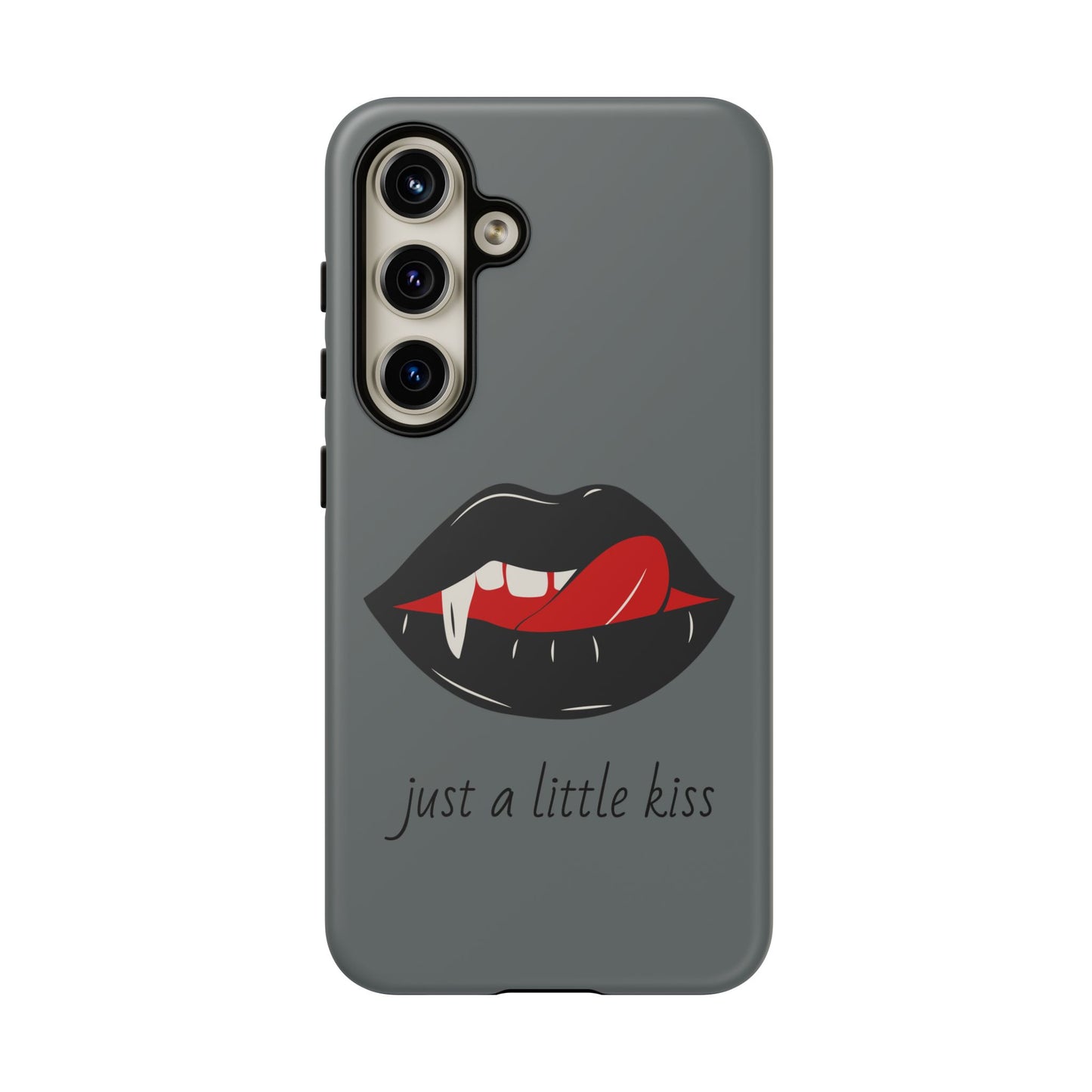 Vampire Lip Phone Case, Edgy Tech Accessories, Halloween Gifts, Goth Aesthetic, Quirky Cell Phone Cover