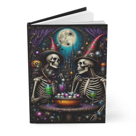 Spooky Celebration Hardcover Journal, Halloween Decor, Gift for Writers, Ghost Stories Notebook, Witchy Life Planner, Autumn Diary, [...]